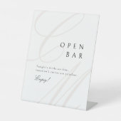 Classic Elegance Calligraphy Monogram Open Bar 台座サイン (正面)