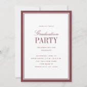 Classic Elegance Graduation Photo Announcement 案内状 (裏面)