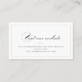 Classic Elegance Script Website Insert Card プレイスカード (正面)