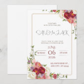 Classic & Elegant 招待状 (正面/裏面)