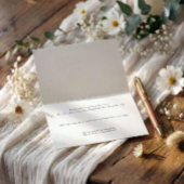 Classic Elegant Black and White Wedding サンキューカード