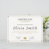 Classic Elegant Certificate of Achievement Design (スタンド正面)