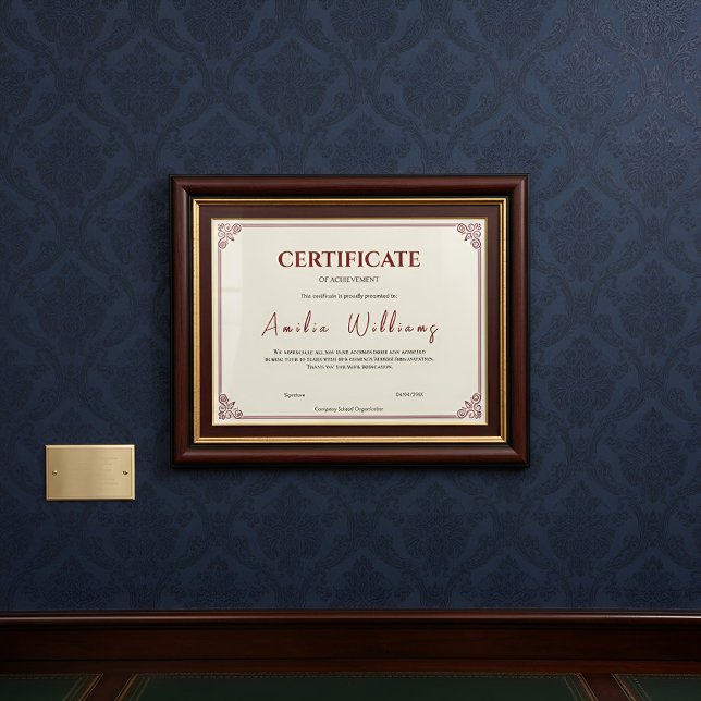 Classic Elegant Certificate of Achievement Vintage (クリエイターアップロード済み)