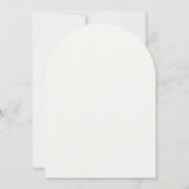 Classic Elegant Floral Arch Wedding Invitation 招待状 (裏面)