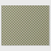 Classic Elegant Gingham Plaid in Sage Green ラッピングペーパー (フラット)