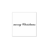 Classic Elegant Merry Christmas Script ラバースタンプ (インプリント)