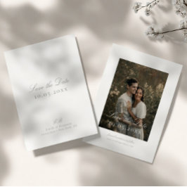 Classic Elegant Minimalist DIY Wedding セーブザデート