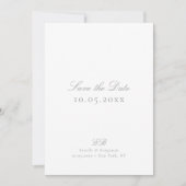 Classic Elegant Minimalist DIY Wedding セーブザデート (正面)