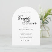Classic Elegant Script Couple Shower Invitation 招待状 (スタンド正面)