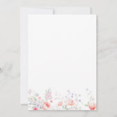 Classic elegant script floral retirement party 招待状 (裏面)