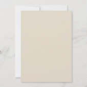 Classic Elegant Taupe Script Couple Names Wedding 招待状 (裏面)