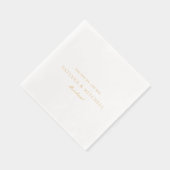 Classic Elegant Wedding 箔ナプキン (右)
