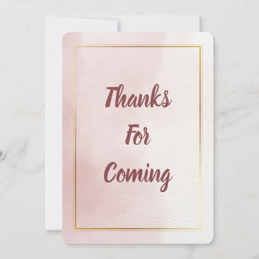 Classic Elegant Wedding Invitation 招待状 (裏面)