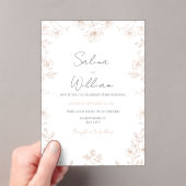 Classic Elegant Wedding Invitation | Timeless  アクリル招待状 (インサイチュ (ポータブル))