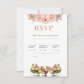 Classic Elegant Wedding RSVP Card (正面)