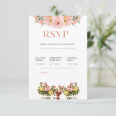 Classic Elegant Wedding RSVP Card (スタンド正面)