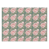 Classic English Roses In Blush Pink  テーブルクロス (正面(横))