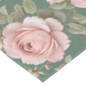 Classic English Roses In Blush Pink  テーブルクロス (アングル)