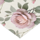 Classic English Roses In Soft Shades Of Pink  テーブルクロス (アングル)
