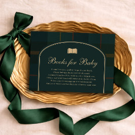 Classic Equestrian Polo Plaid Books for Baby Boy エンクロージャーカード