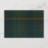 Classic Equestrian Polo Tartan Plaid Diaper Raffle エンクロージャーカード (裏面)
