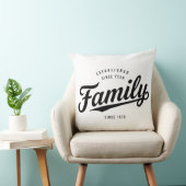 Classic Established Date Family Name Sign | Since  クッション (椅子)