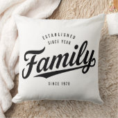Classic Established Date Family Name Sign | Since  クッション (ブランケット)