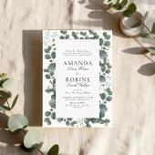 Classic Eucalyptus Wedding Invitation 招待状