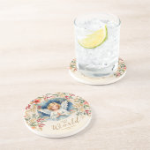 Classic Exquisite Christmas Victorian Angel Xmas コースター (側面)