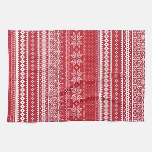 Classic Fair Isle Kitchen Towel キッチンタオル (横)