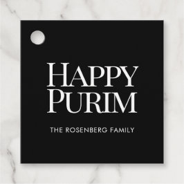 Classic Family Name Happy Purim フェイバータグ