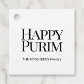 Classic Family Name Happy Purim フェイバータグ (正面)