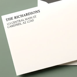 Classic Family Name Return Address セルフインキングスタンプ