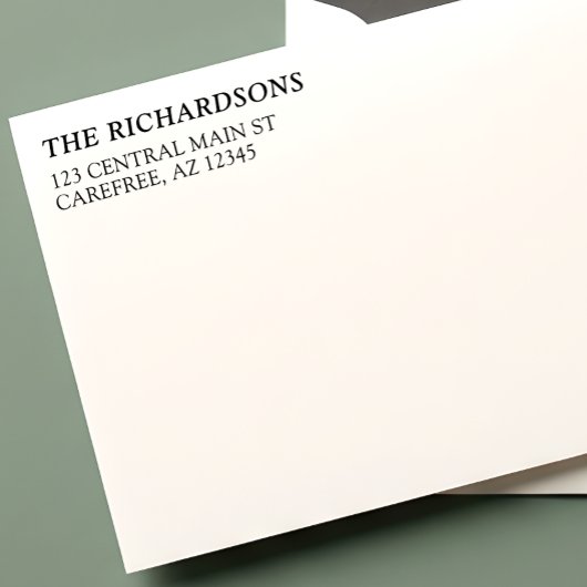 Classic Family Name Return Address セルフインキングスタンプ