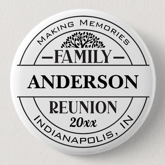 Classic Family Reunion Button Custom Text Badge 缶バッジ