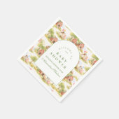 Classic Farm Animals Barnyard Baby Shower スタンダードカクテルナプキン (角)