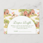 Classic Farm Animals Barnyard Diapper Raffle エンクロージャーカード (正面)