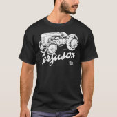 Classic Ferguson TE20 script and illustration Esse Tシャツ (正面)