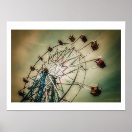 Classic Ferris wheel Poster (Semi-Gloss) ポスター (正面)