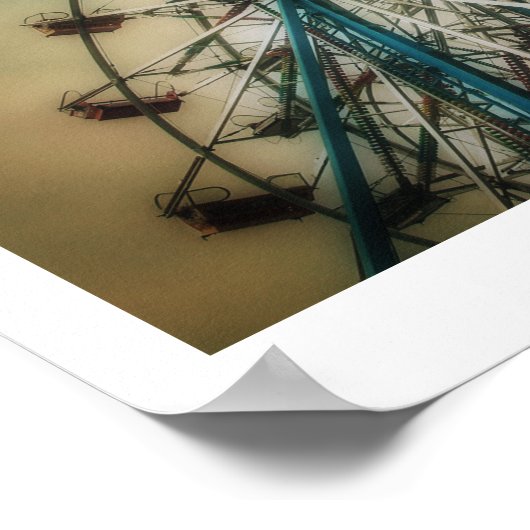 Classic Ferris wheel Poster (Semi-Gloss) ポスター (角)