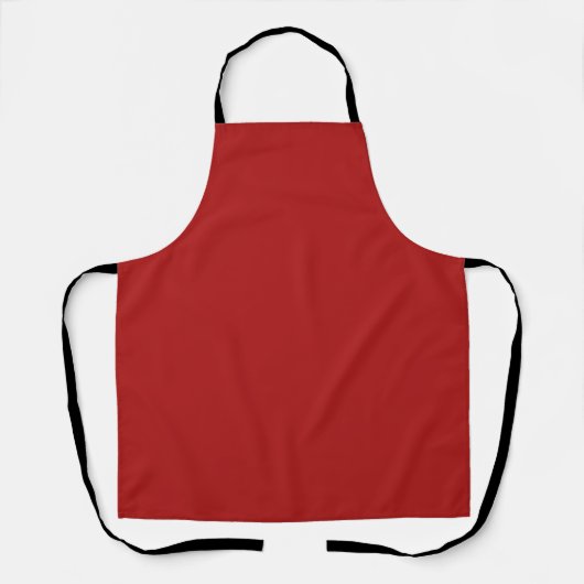 Classic Festive Charm Christmas Red Apron エプロン (正面)