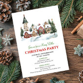 Classic festive city Christmas party dinner invite 招待状