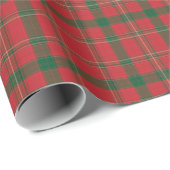 Classic Festive Red and Green Plaid Tartan ラッピングペーパー (ロールコーナー)