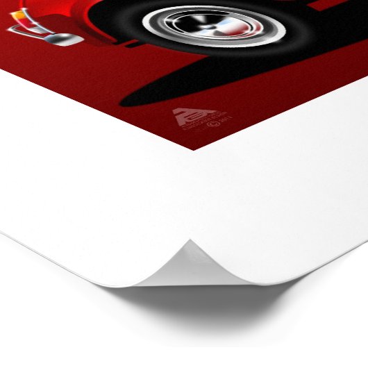 Classic Fiat 500 ポスター (角)