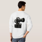 Classic Film Camera Silhouette T-Shirt Tシャツ (裏面フル)