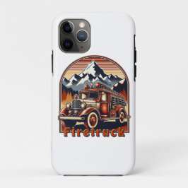 Classic Fire Truck & Mountain iPhone 11 Proケース