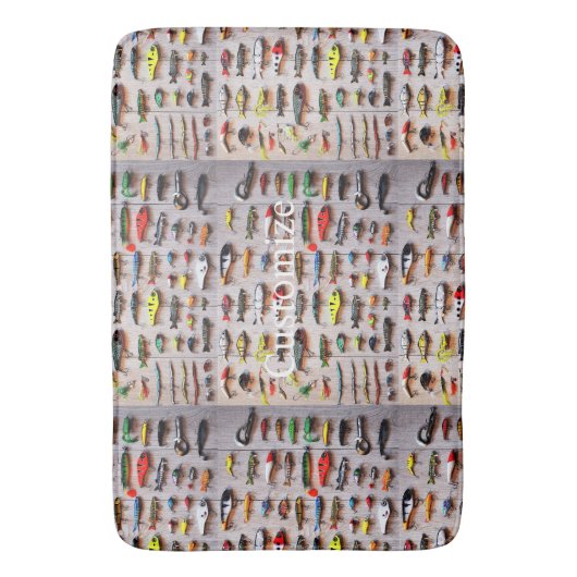 Classic Fishing Lures Thunder_Cove バスマット (正面縦)