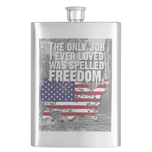 Classic Flask – Freedom Job フラスク (正面)