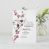 Classic Floral Wedding 招待状 (スタンド正面)