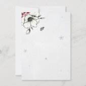 Classic Floral Wedding 招待状 (裏面)